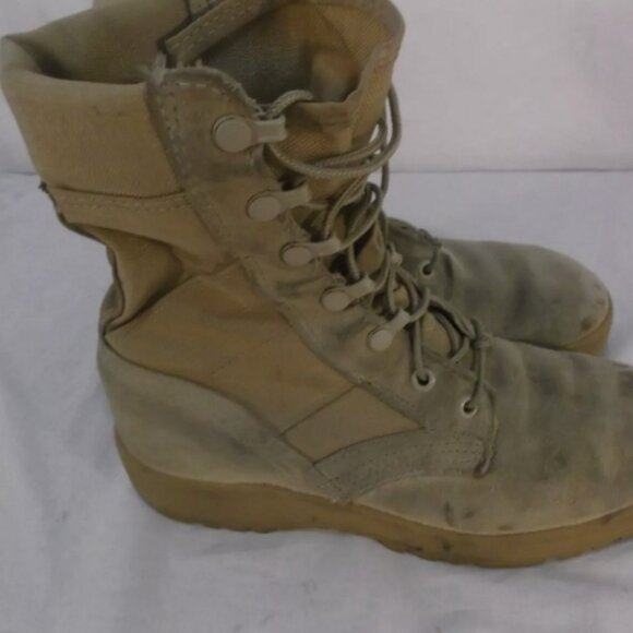 7.5 HOT WEATHER VENTED DESERT TAN MILITARY COMBAT BOOTS VIBRAM SOLES AF 100115 main image 7